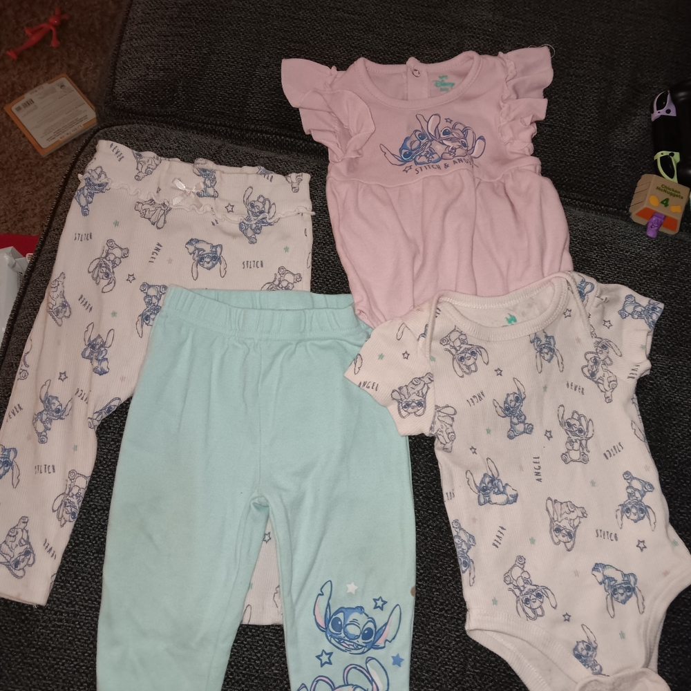 Cute 12M Stich Set💙🩷